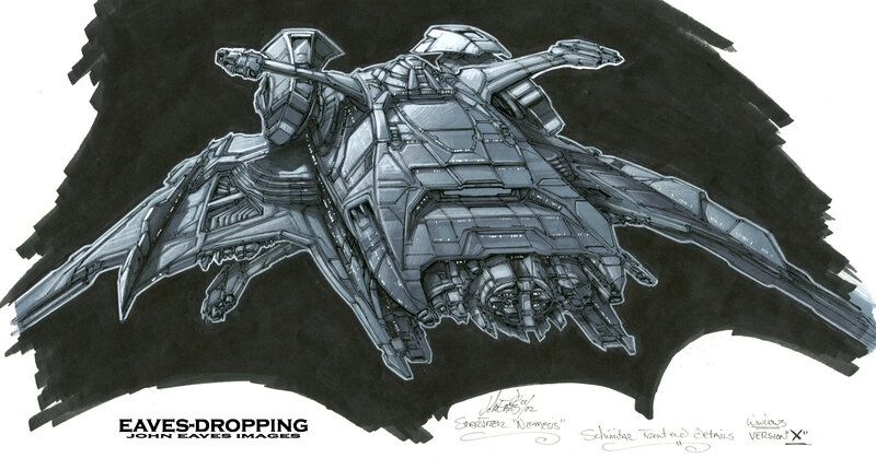 Sci-fi aircraft concept art