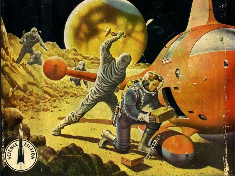 Sci-fi alien attack on planet