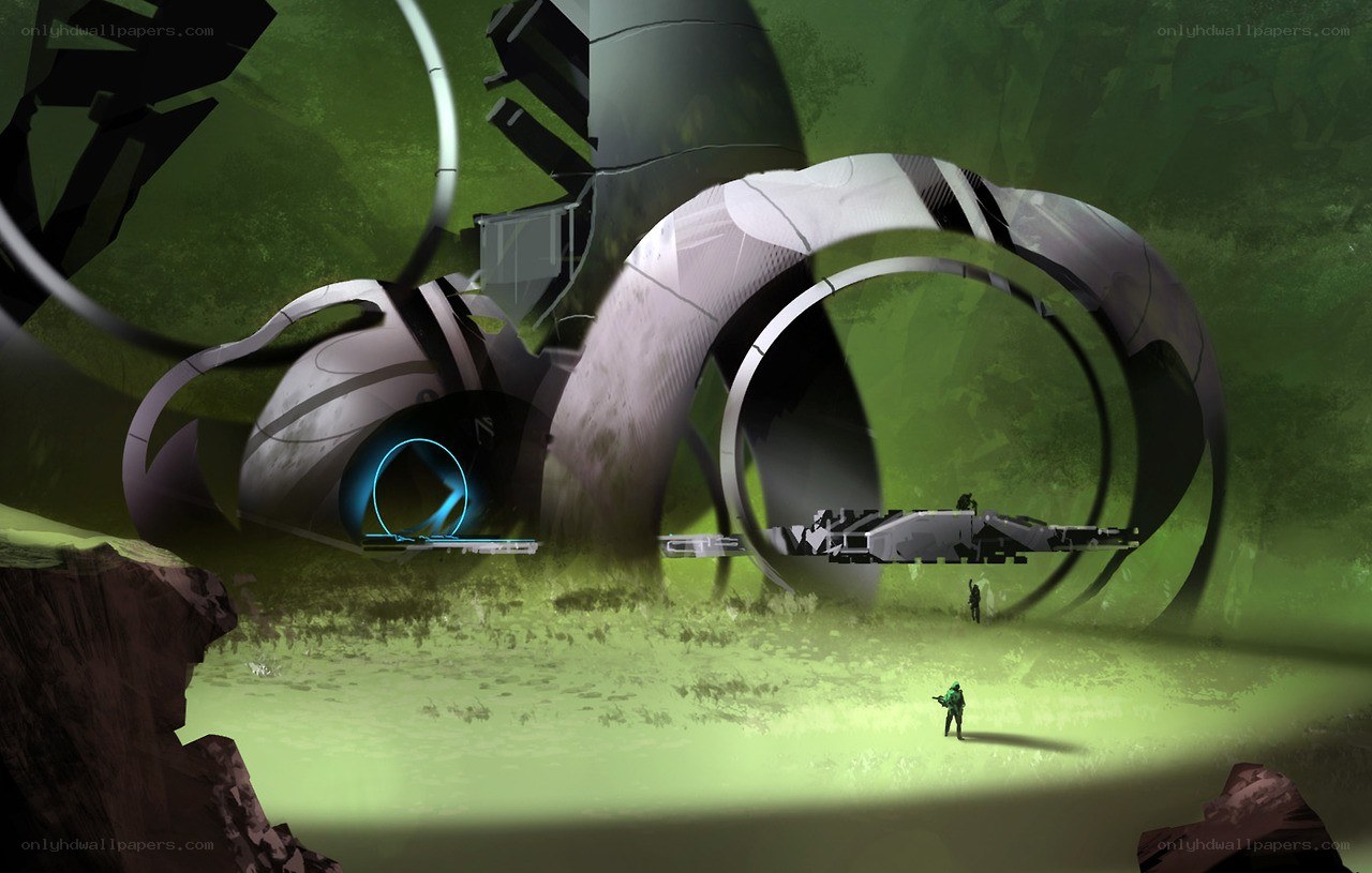 sci-fi alien structure