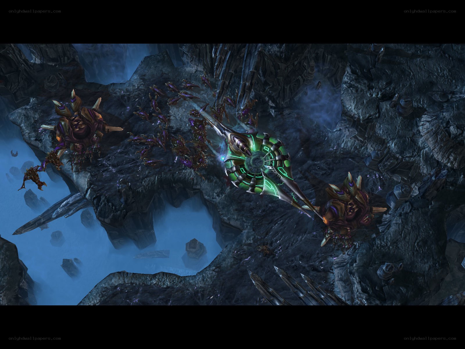 Sci-fi battle on alien planet