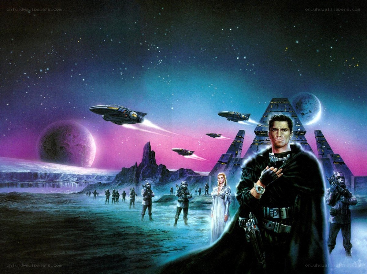 sci-fi battle on alien planet
