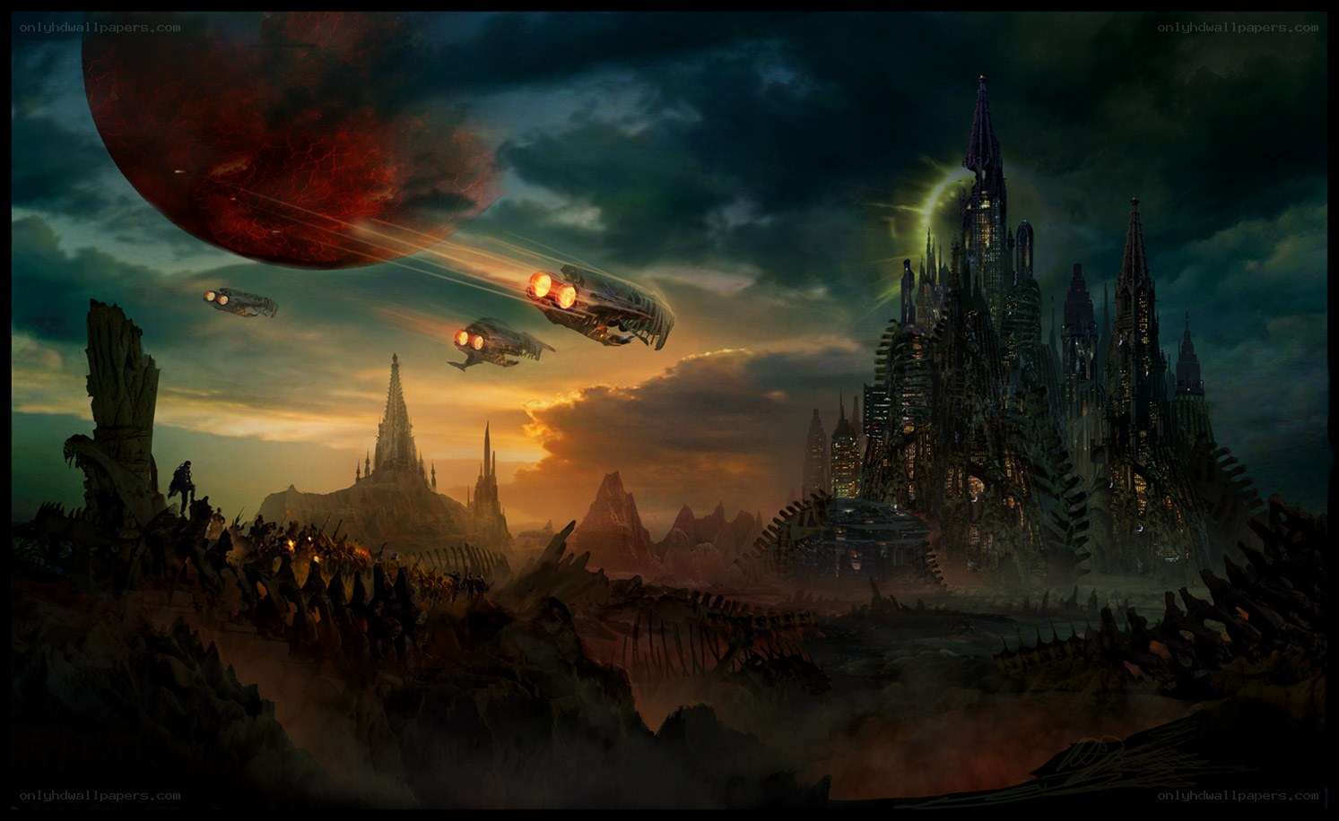 Sci-fi battle over alien world
