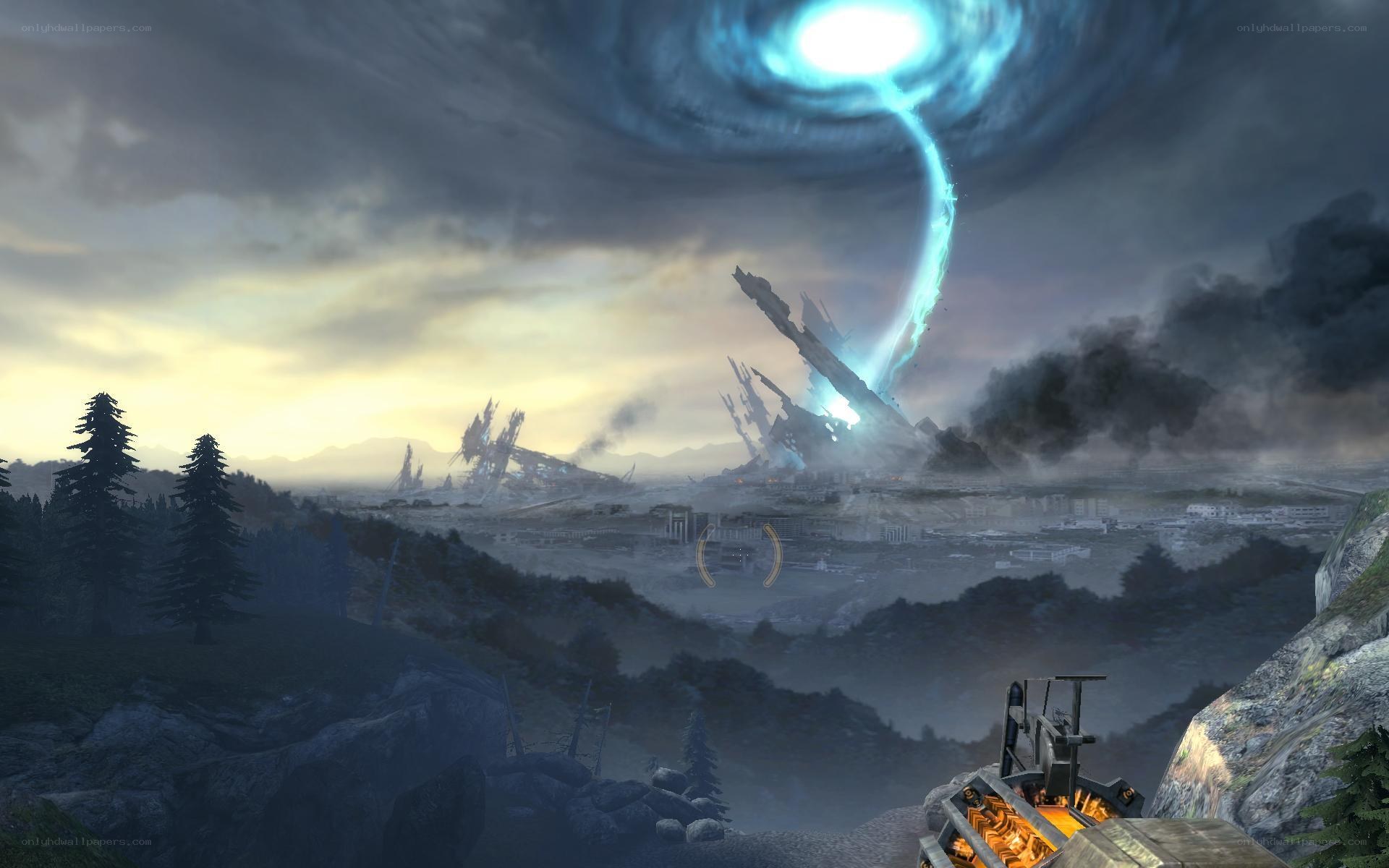 Sci-fi battle scene