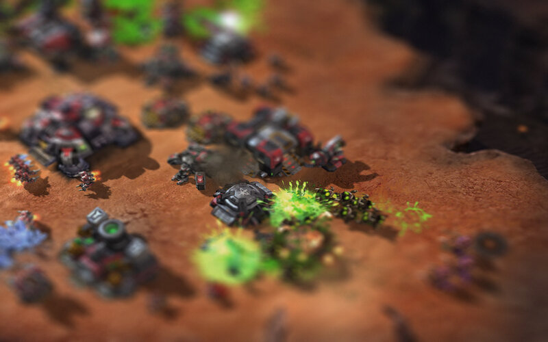 Sci-fi battle scene