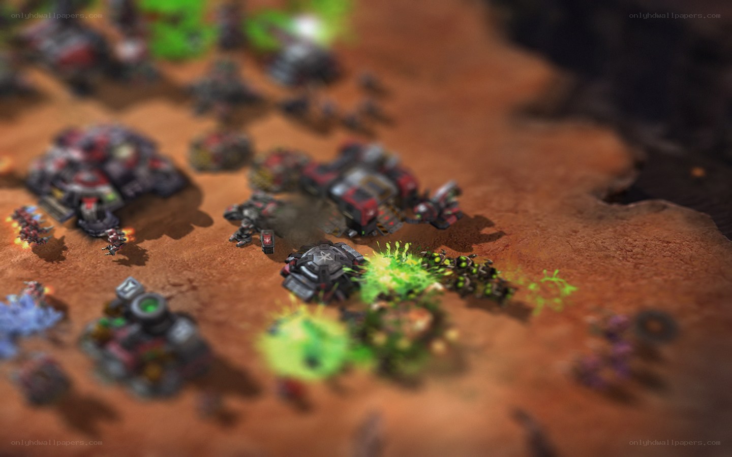 Sci-fi battle scene
