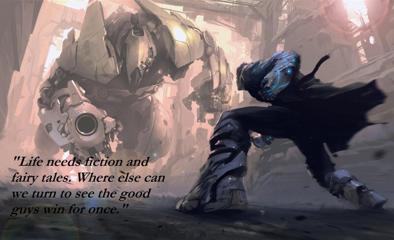 sci-fi battle scene
