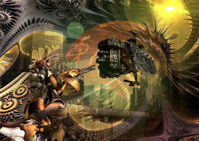 sci-fi battle scene