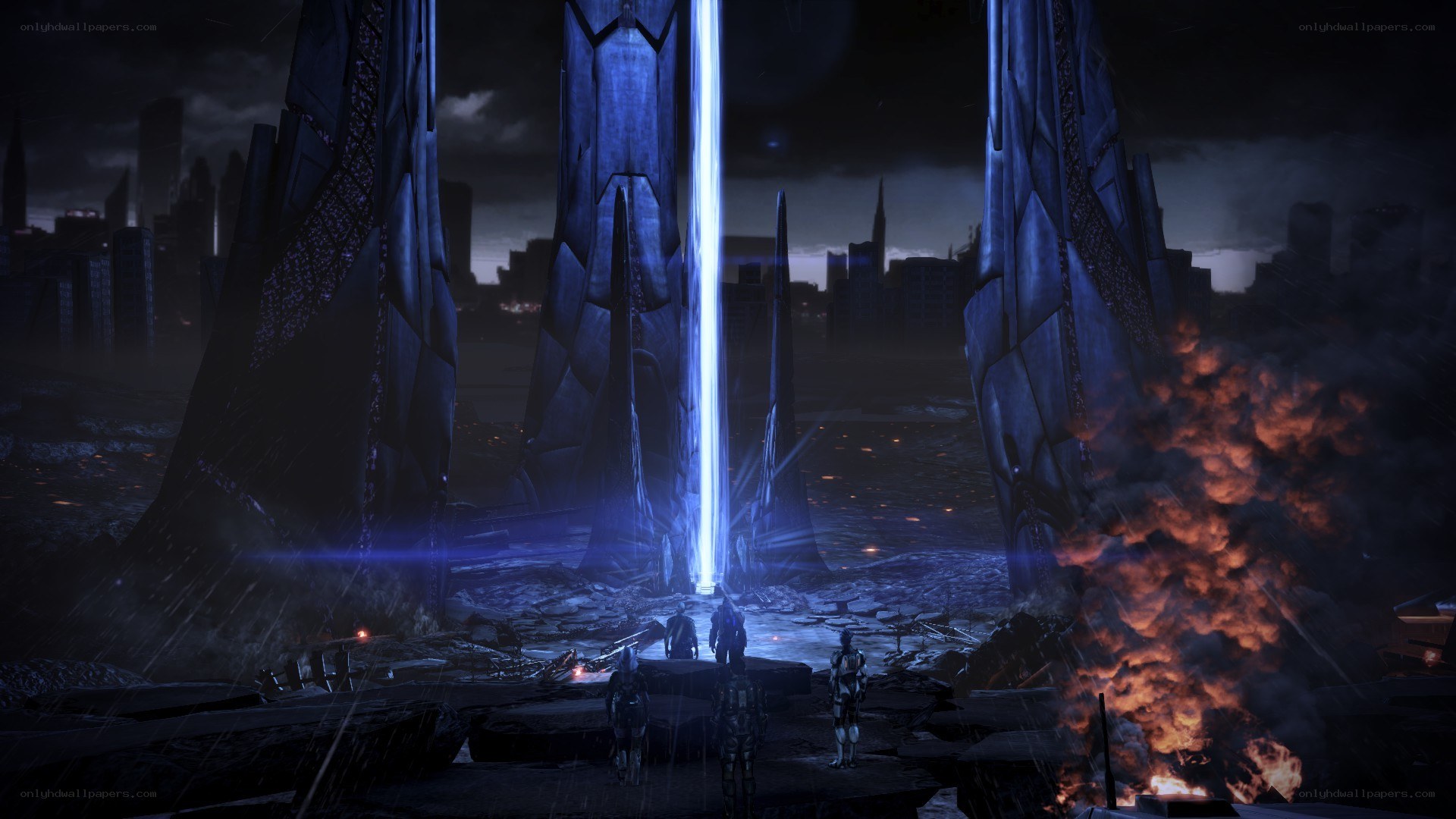 sci-fi battle scene