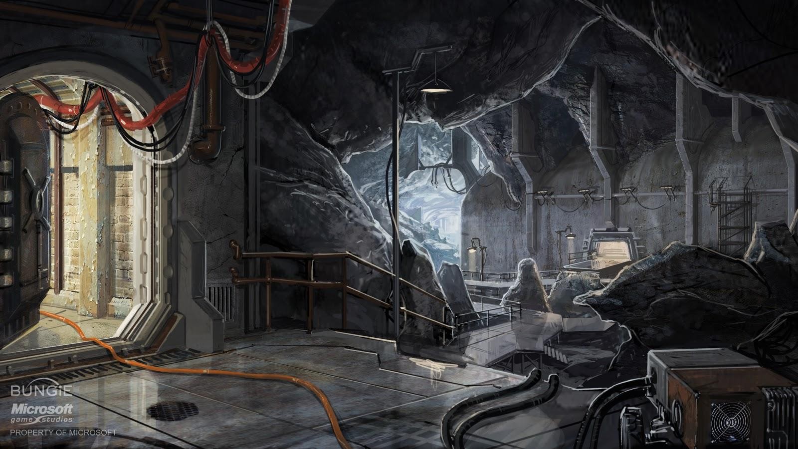 sci-fi cave facility