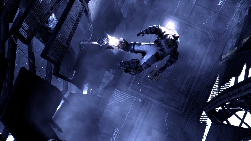 sci-fi character in zero gravity