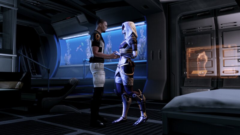 sci-fi characters in a spaceship