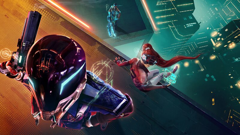 Sci-fi Characters in Action — Purple