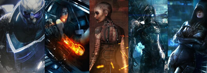 Sci-fi Characters in Armor — Blue