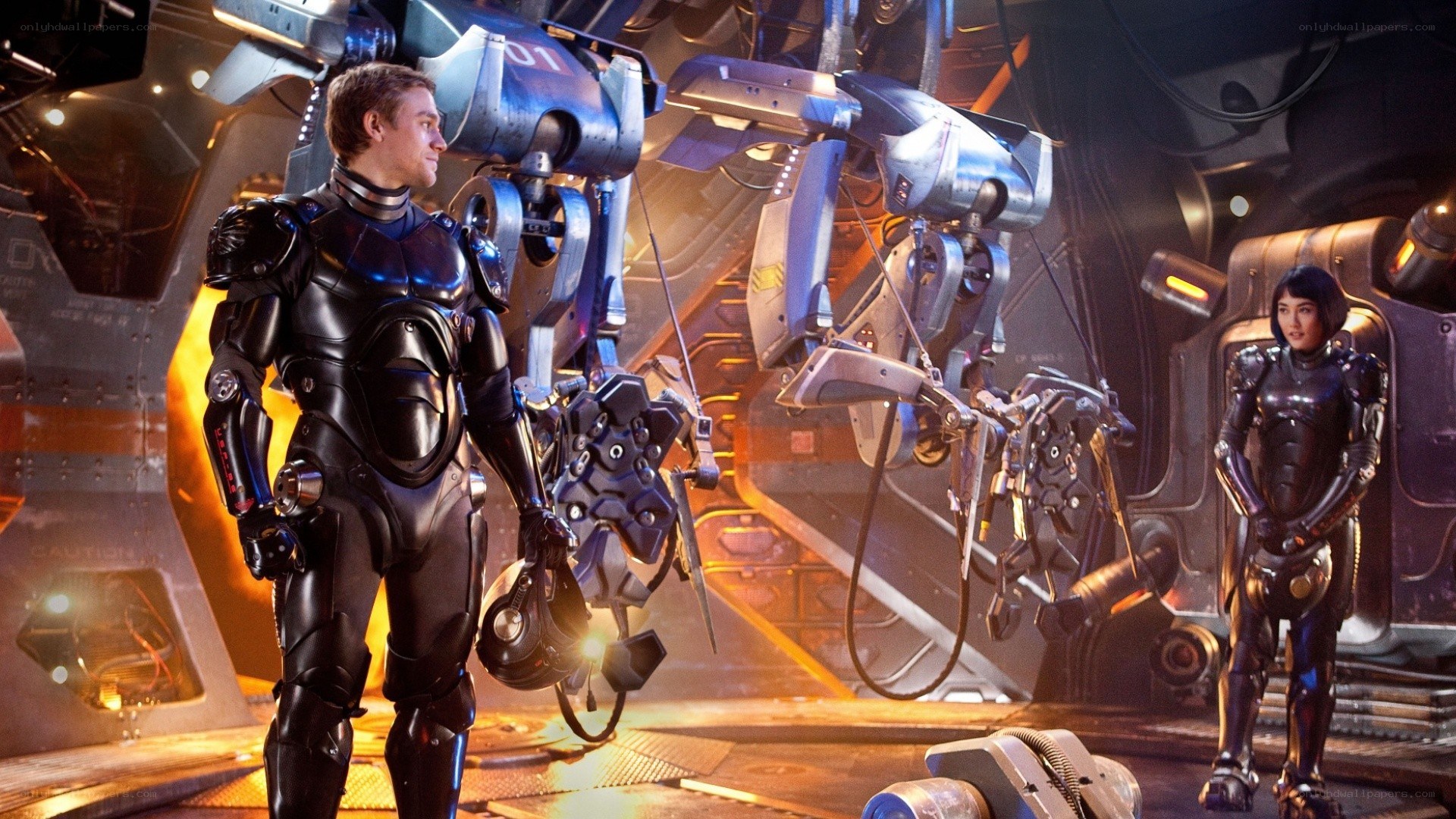 sci-fi characters in futuristic armor