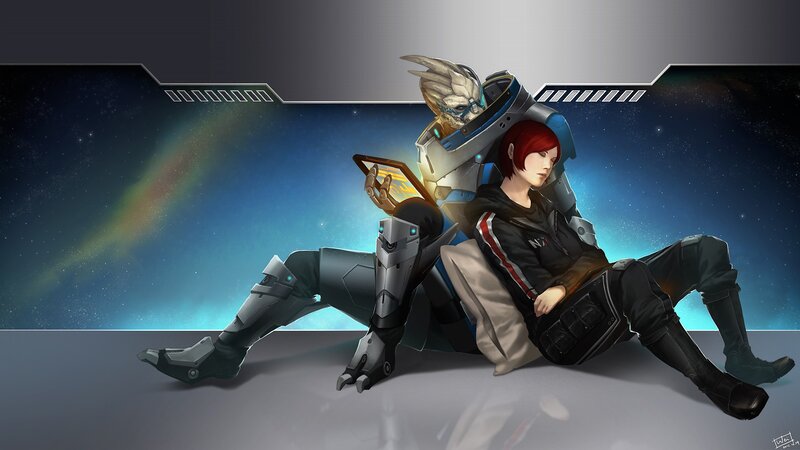 sci-fi characters in space