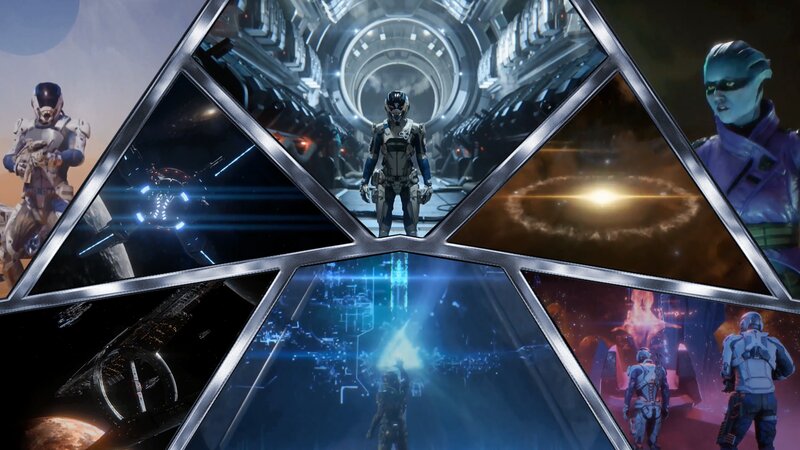 Sci-fi Characters in Space — Blue