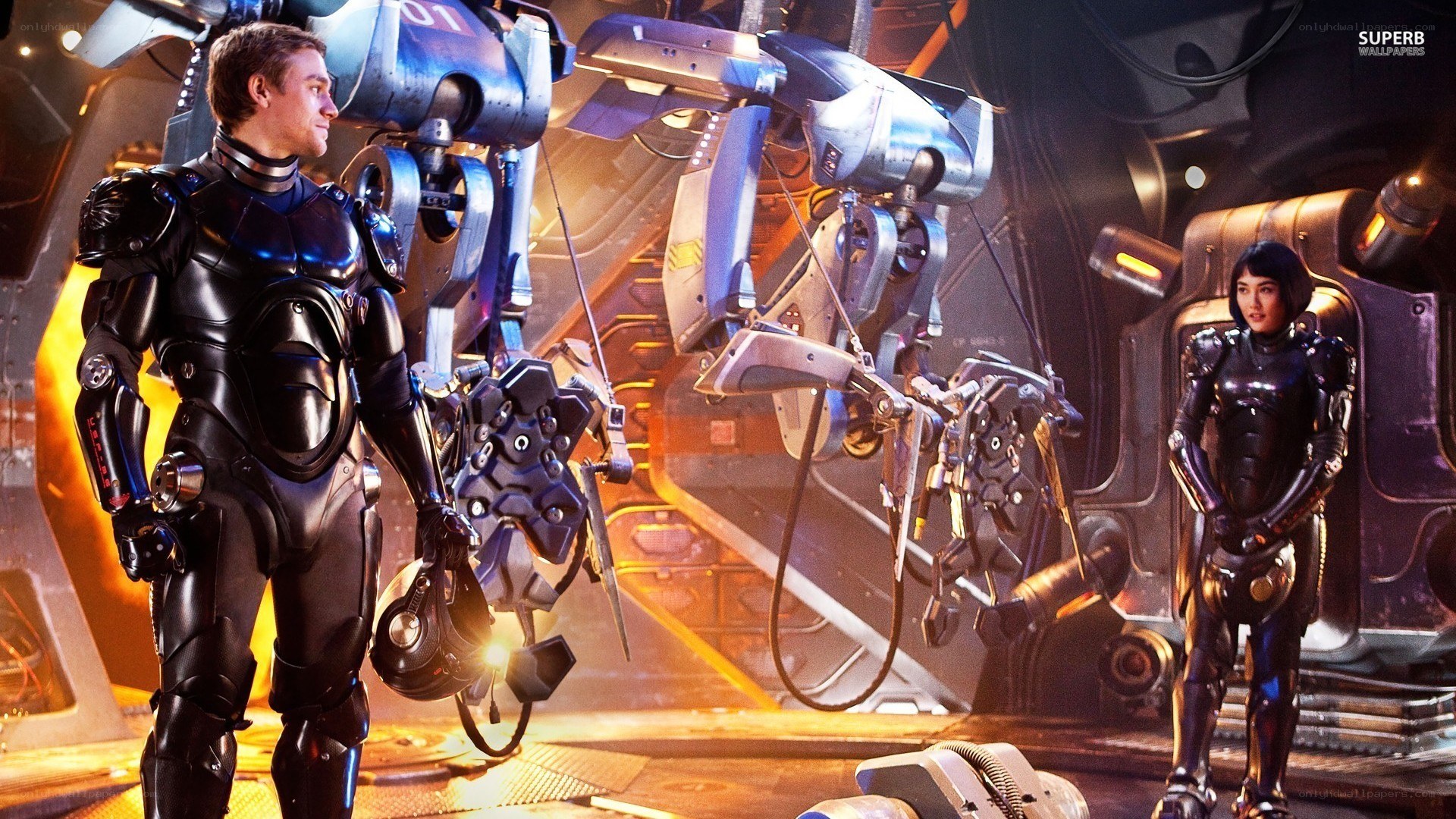 sci-fi characters with robots