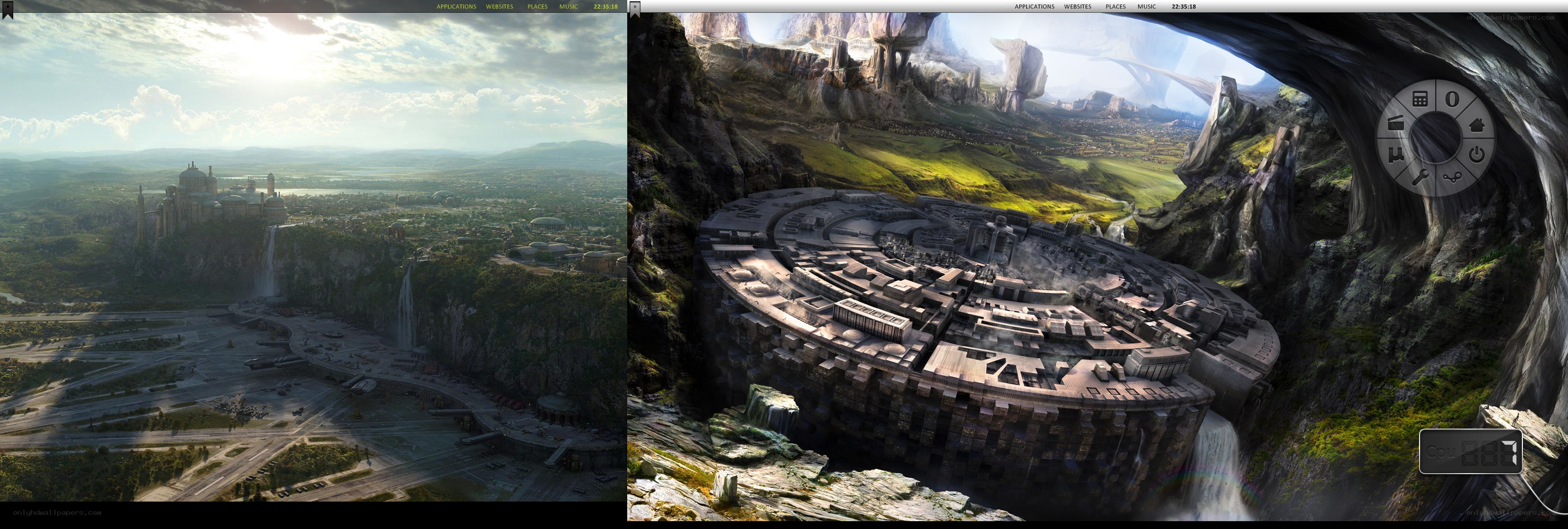 Sci-fi city concept art