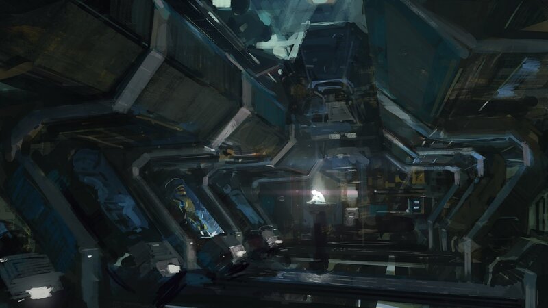 Sci-fi Cockpit Interior