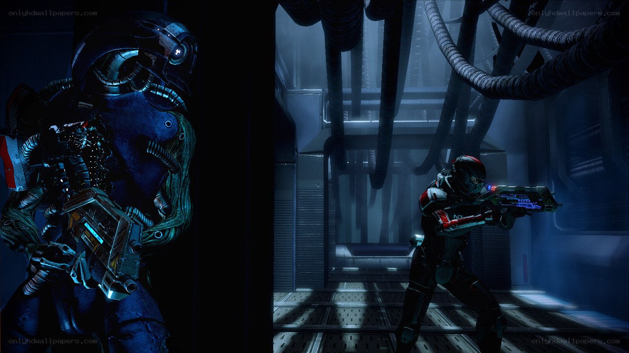 sci-fi combat scene