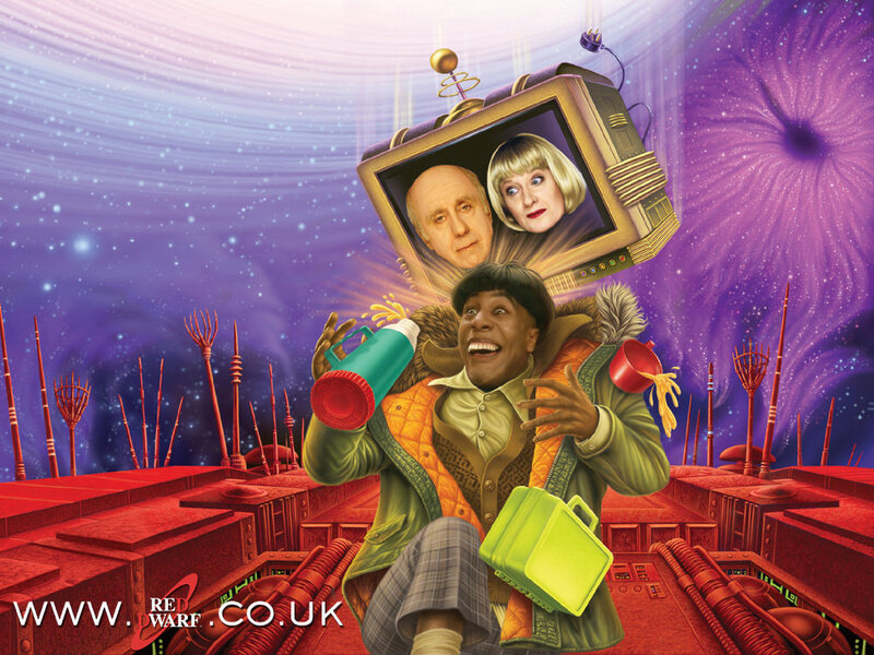 Sci-fi comedy illustration