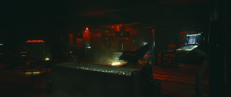 Sci-fi Control Room — Black