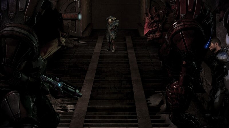 sci-fi corridor confrontation