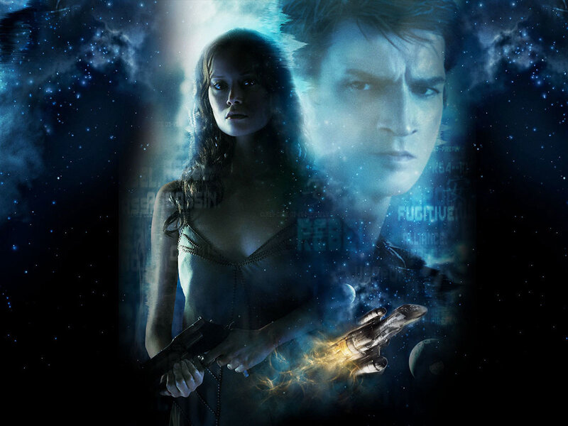 sci-fi couple with weapons