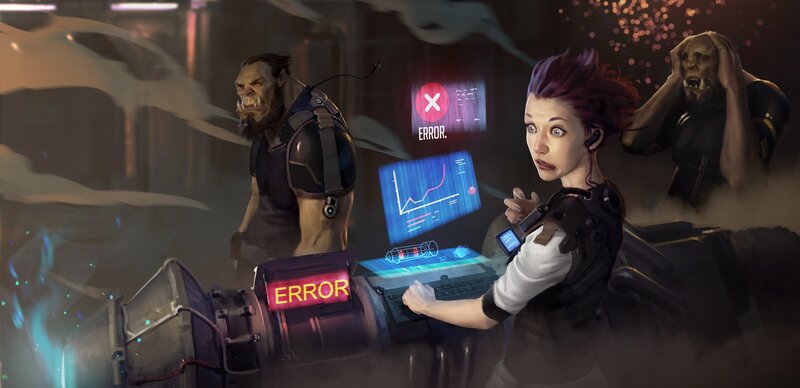 Sci-fi Crew in Distress