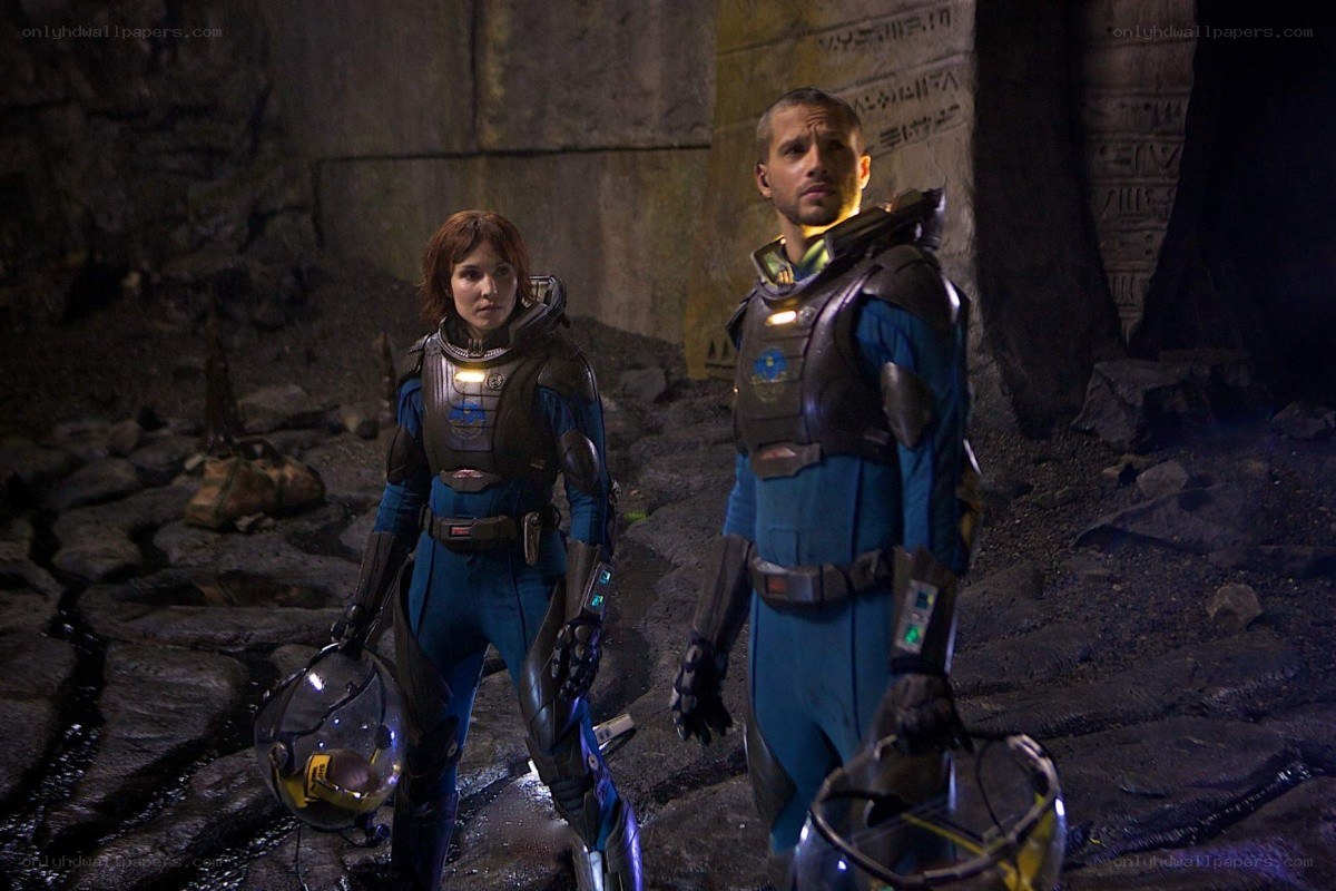 sci-fi explorers in ancient ruins