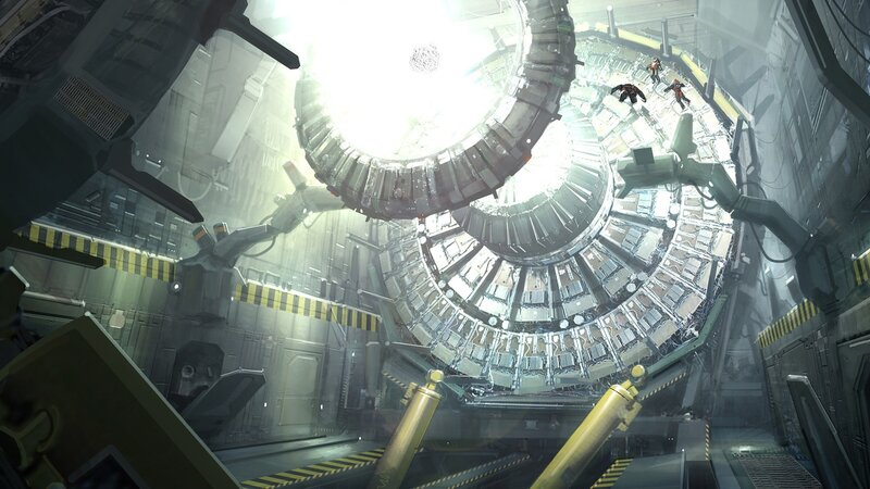 Sci-fi Facility Interior — Gray, Dramatic