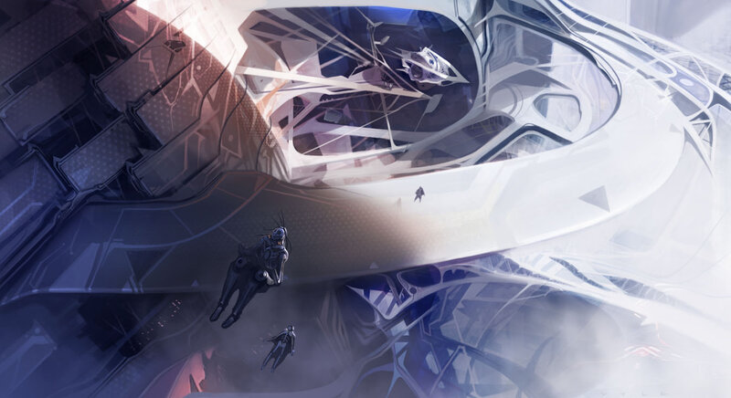 Sci-fi Figures in Space