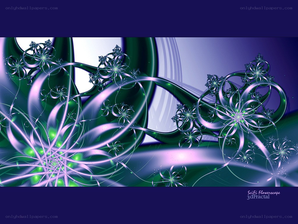 Sci-Fi Flowerscape Fractal