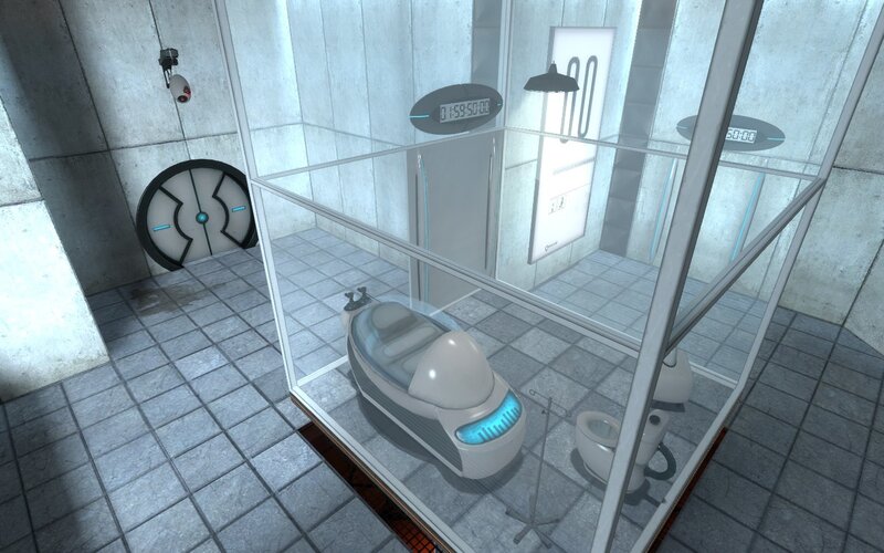sci-fi laboratory chamber