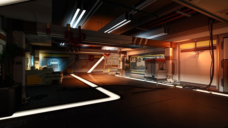Sci-fi Laboratory Corridor