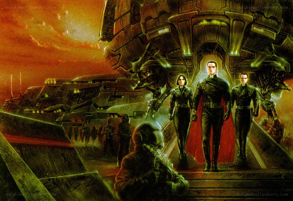 sci-fi military scene