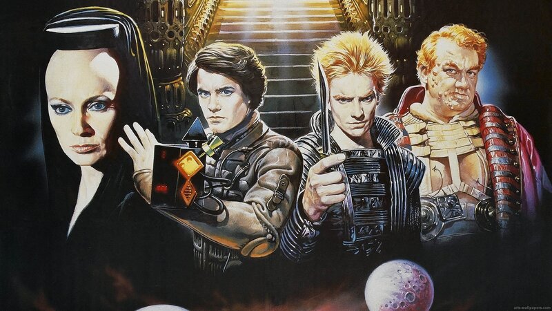 Sci-fi movie poster art