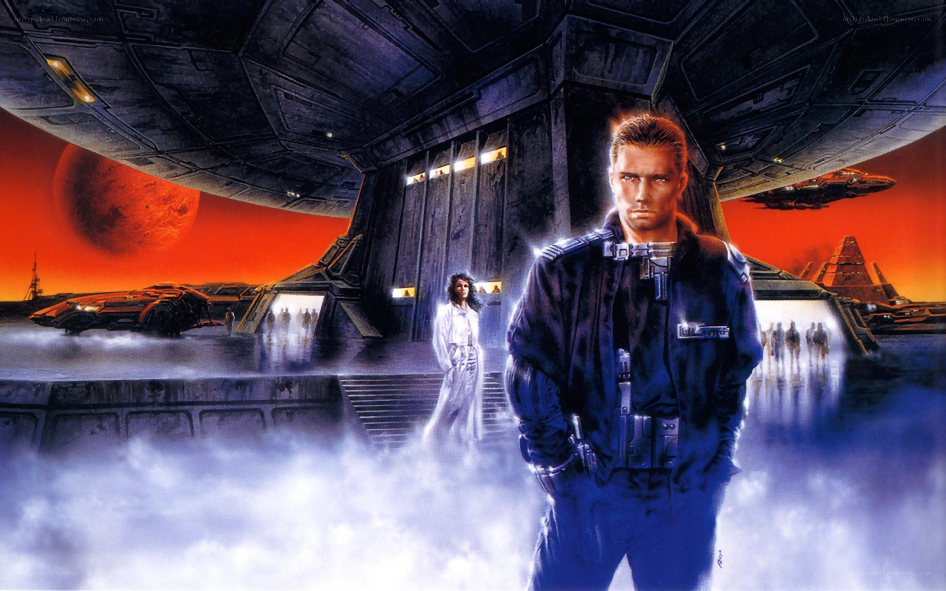 sci-fi movie poster art