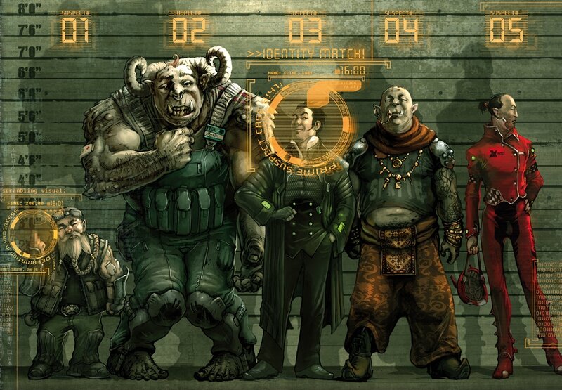 Sci-fi mugshot lineup