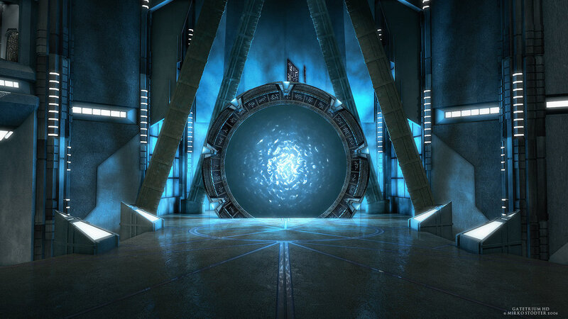 Sci-fi portal chamber