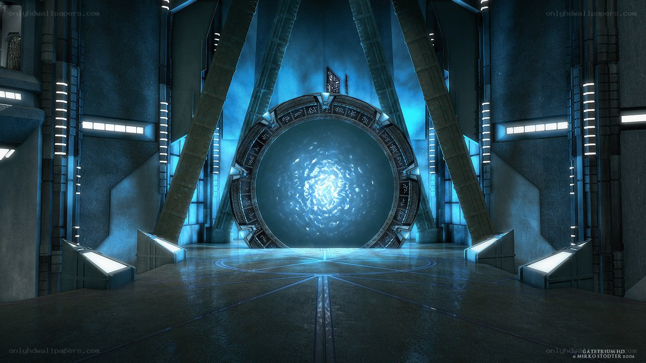 Sci-fi portal chamber