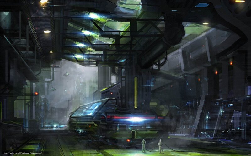 Sci-fi Repair Bay