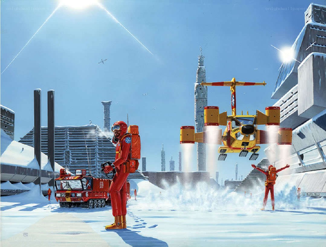 Sci-fi rescue on snowy planet