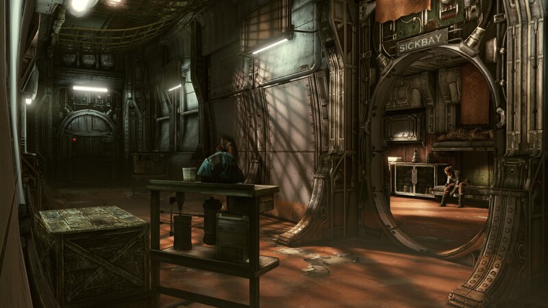 sci-fi sickbay interior