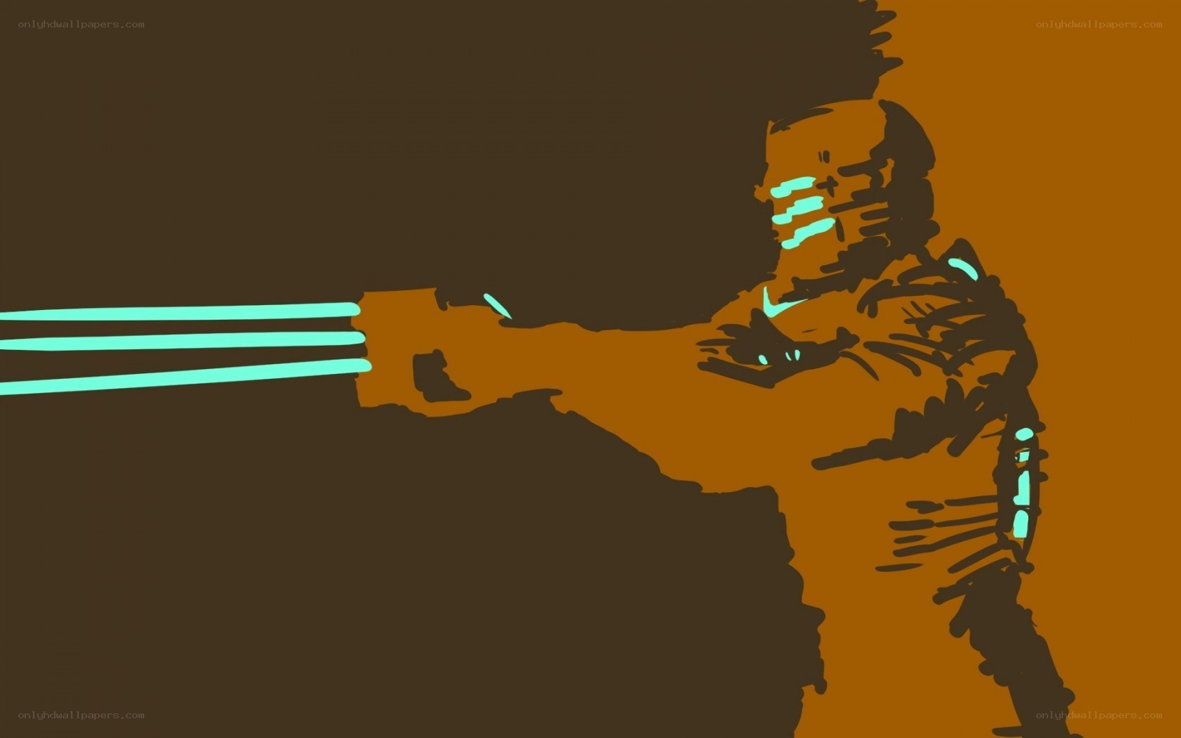sci-fi soldier firing weapon
