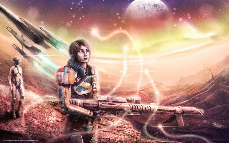sci-fi soldier on alien planet