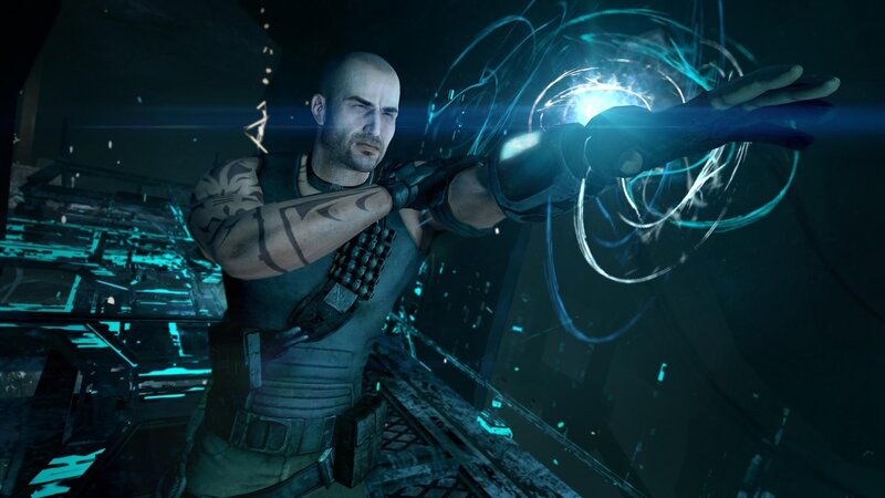 sci-fi soldier with energy weapon