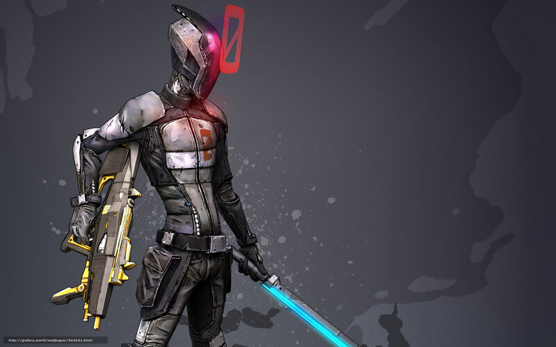 sci-fi soldier with weapon