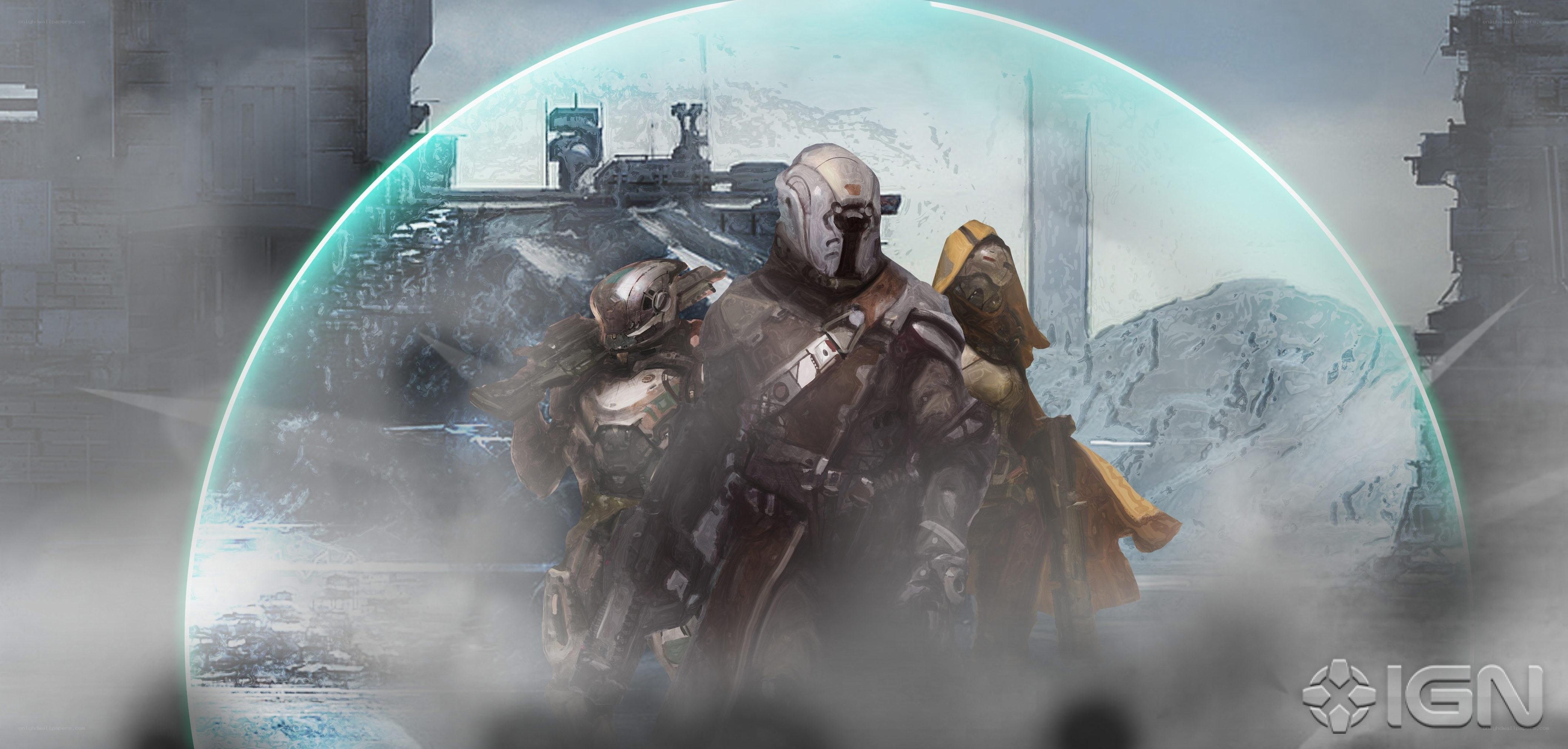 sci-fi soldiers in a dome
