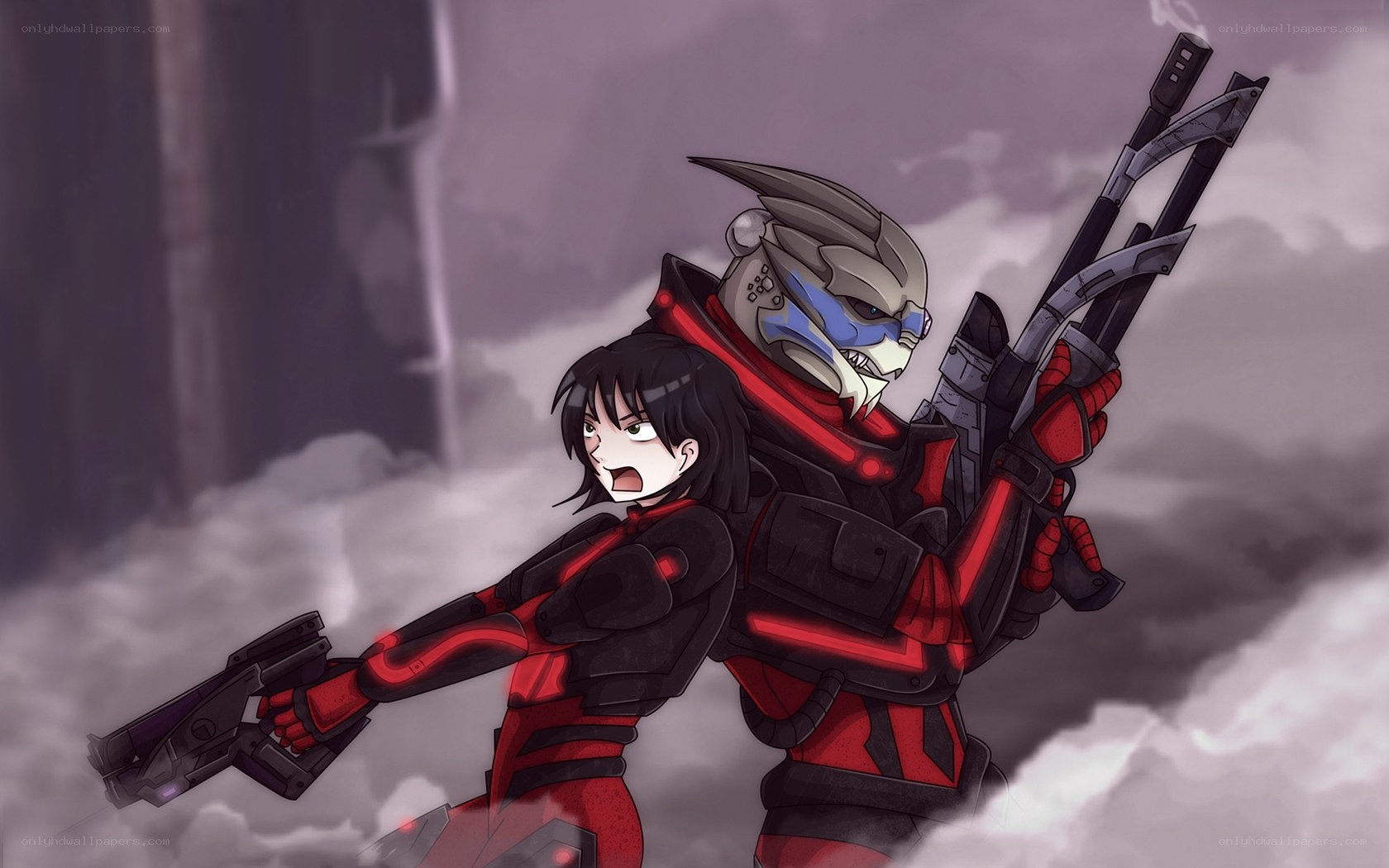 sci-fi soldiers in combat